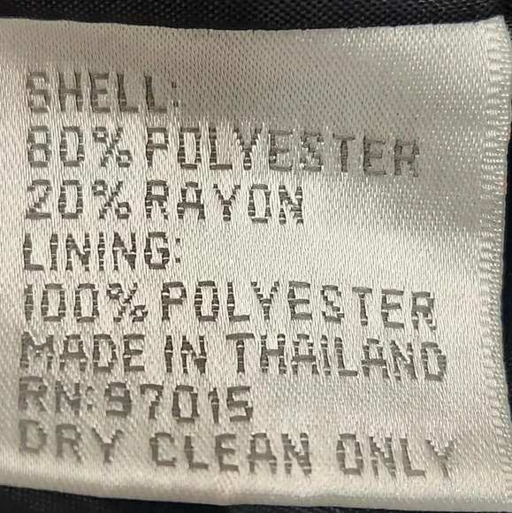 VINTAGE LARRY LEVINE Mid Length BLAZER, Black/Gray, Women's 8 - Picture 6 of 8